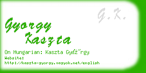 gyorgy kaszta business card